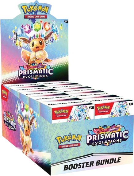 Pokémon Scarlet & Violet Prismatic Evolutions Booster Bundle Case EN – mit Evoli