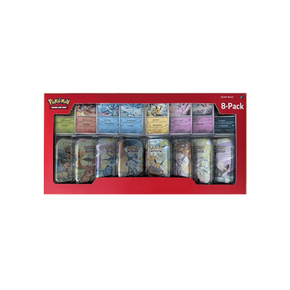 Pokemon Prismatic Evolutions Mini-Tins-8-Pack Costco