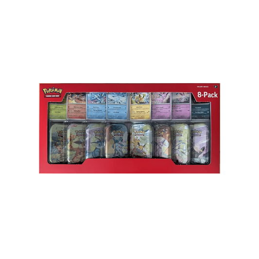 Pokemon Prismatic Evolutions Mini-Tins-8-Pack Costco