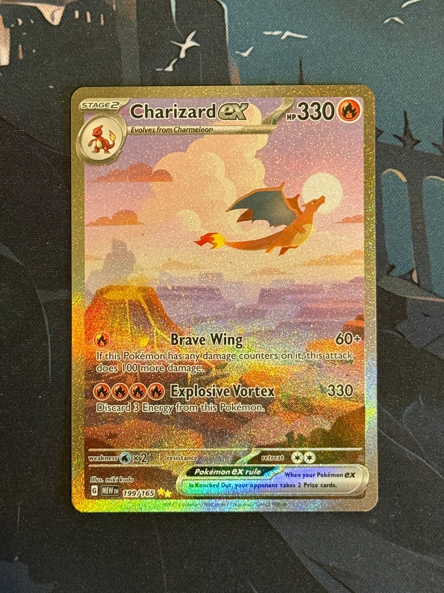Pokemon Charizard EX MEW 199 - Near Mint